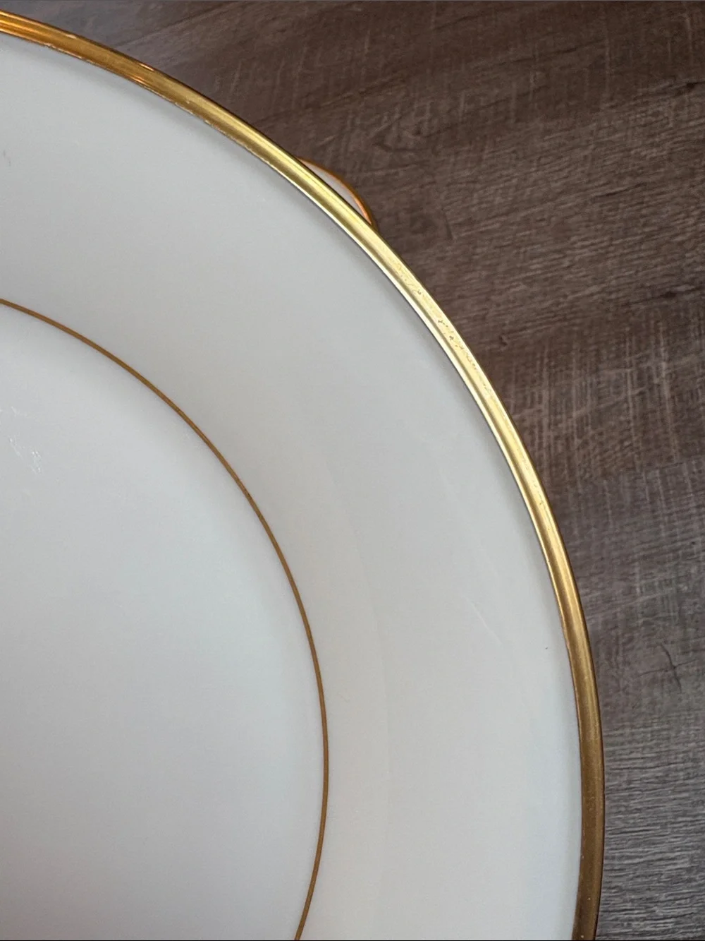 Lenox Eternal Dinner Plate 24k Gold Rim Bone China 10.75” Set of 2 READ